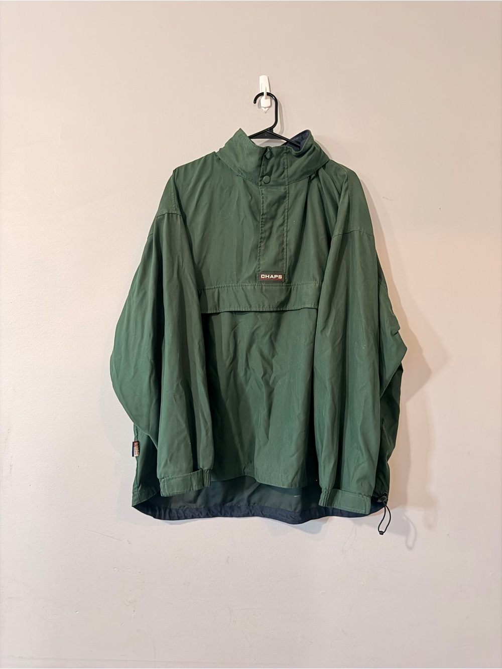Vintage Chaps Ralph Lauren XXL Green Pullover Anorak Windbreaker Jacket